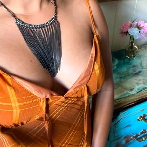 Fashion statement Black Gem Necklace